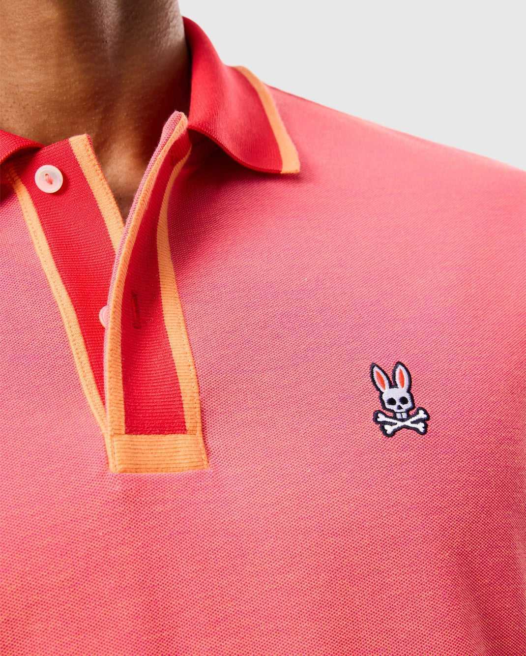 Polos Psycho Bunny Woodway Oxford Polo Hibiscus Homme | XOO-13344068